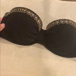 VS Black bandeau bikini top